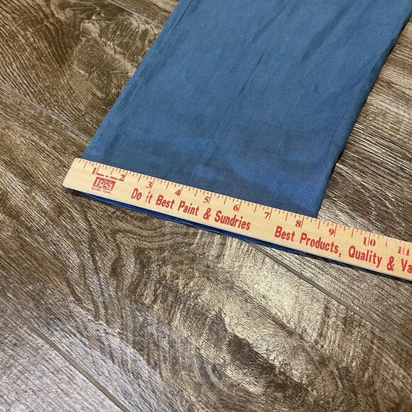 Paul Frederick Pants Men 36 Blue 100% Linen Career Casual Beach Tailored Fit - Picture 13 of 13